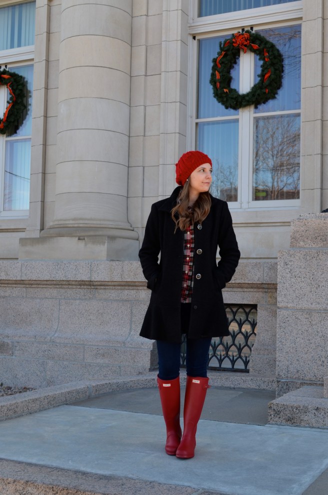 Wool Coat, Hunters &amp; Plaid Shirt_1608