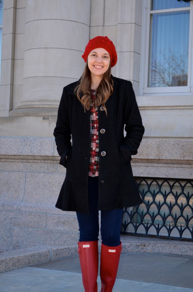 Wool Coat, Hunters &amp; Plaid Shirt_1610